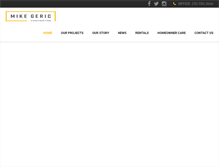 Tablet Screenshot of gericconstruction.com